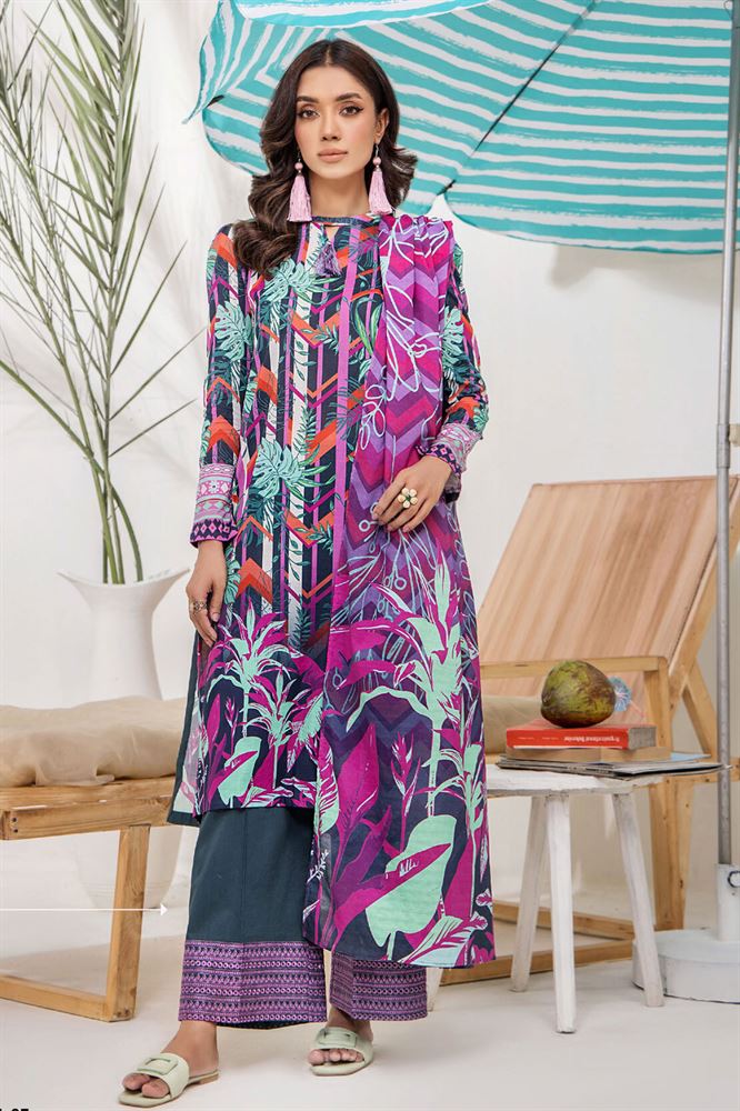 Amel Unstitched 3pc Collection - Exquisite Embroidery